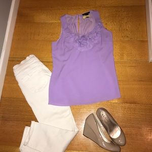 White House Black Market Lilac Tank